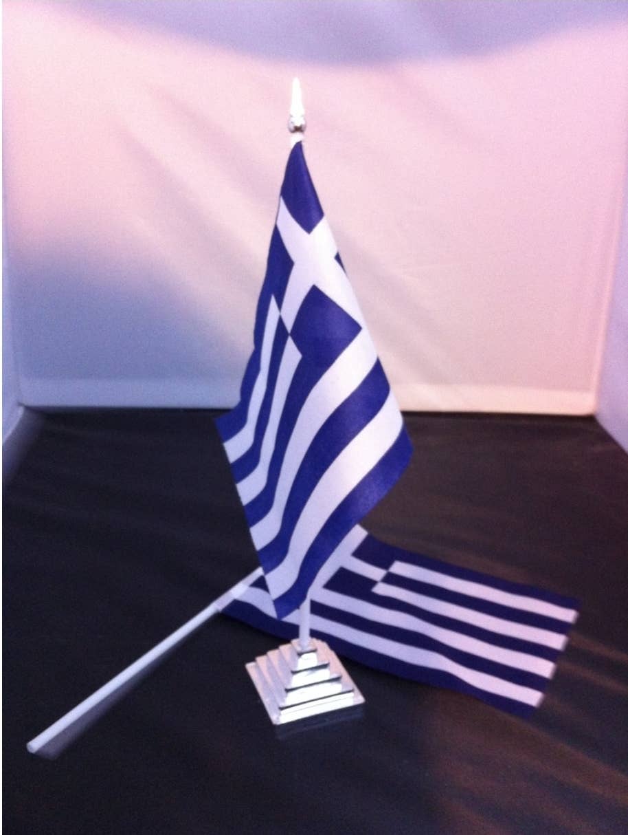 2 Greeks Inc - Wholesale Flag - This 4x6 Greek Flag Table Decor - versatile and patriotic