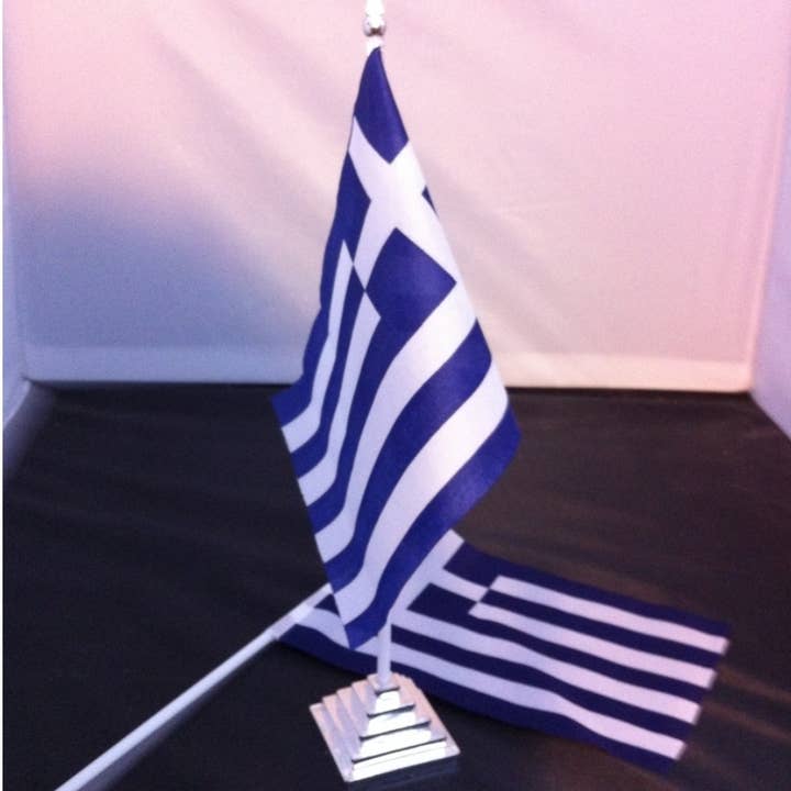 2 Greeks Inc – wholesale Flagga – Denna 4x6 grekiska flagga bordsdekoration - mångsidig och patriotisk