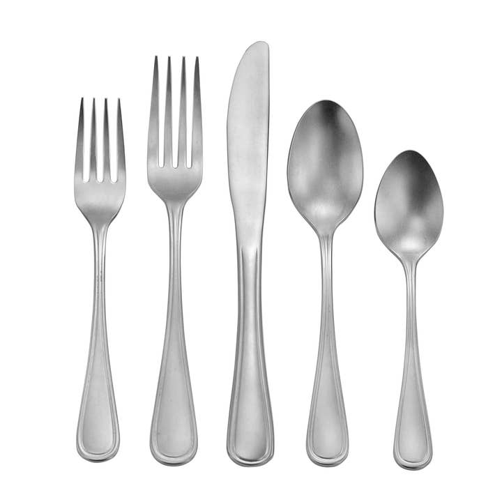 Liberty Tabletop - Wholesale Flatware Set - Industrial Rim 60 Piece Flatware Set Made in USA