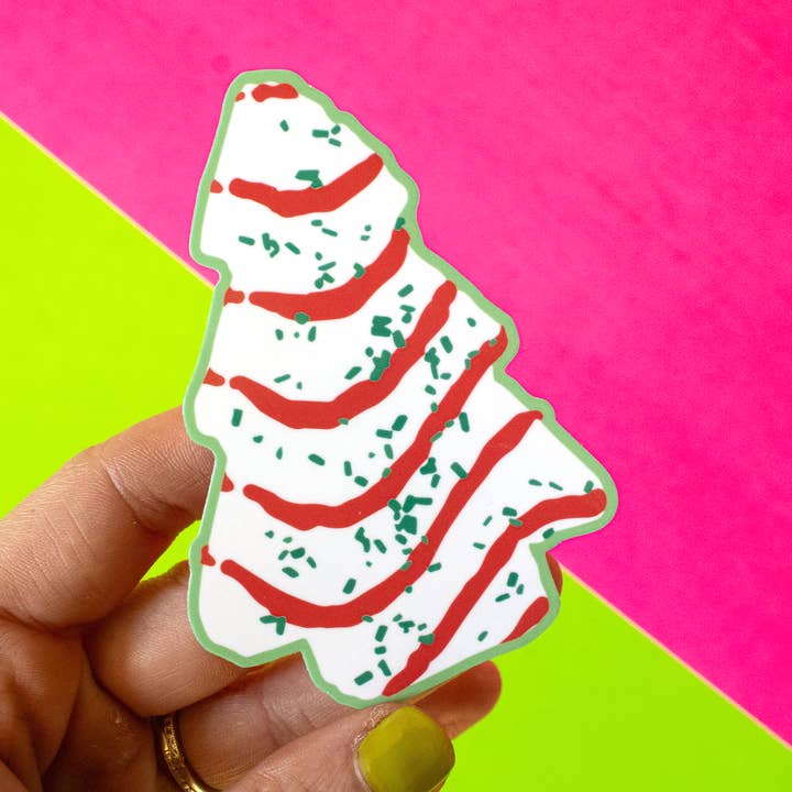 Doctor Scribble - Wholesale Sticker - Christmas Tree Cake Vinyl Sticker0