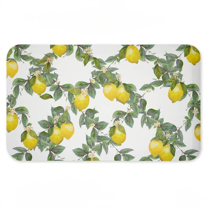 Stupell Industries - Wholesale Floor Mat - Lemon Pattern Floor Mat, 30"x18"