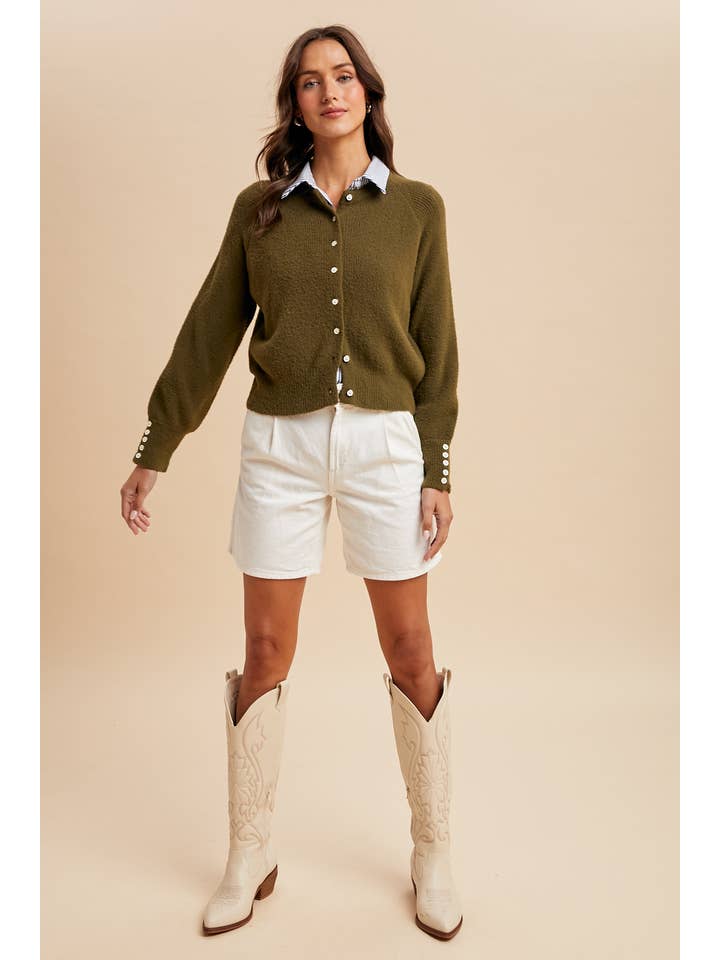 In Loom - Wholesale Cardigan - Dames - GEBREIDE VEST MET VAGE RIBBELSTRUCTUUR13