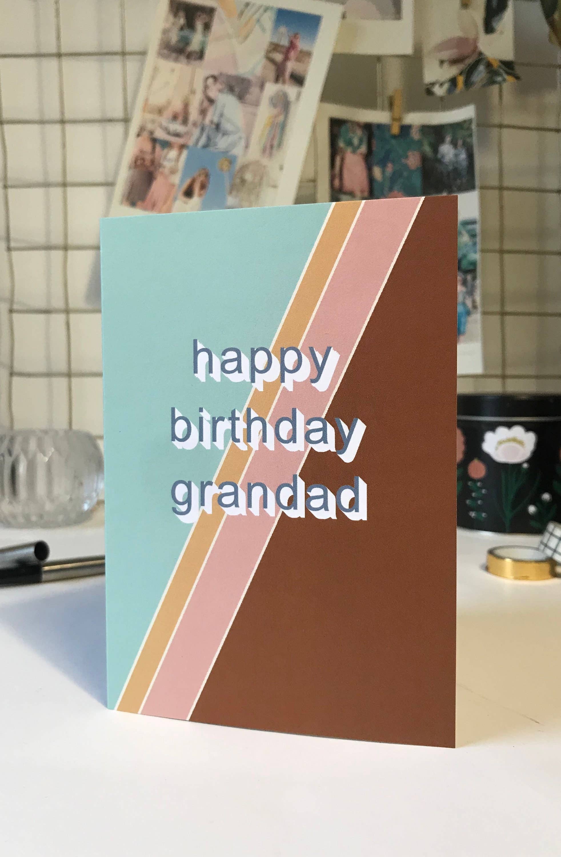 Lise Marie prints - Wholesale Birthday Card - Happy Birthday Grandad Greetings Card LM0421