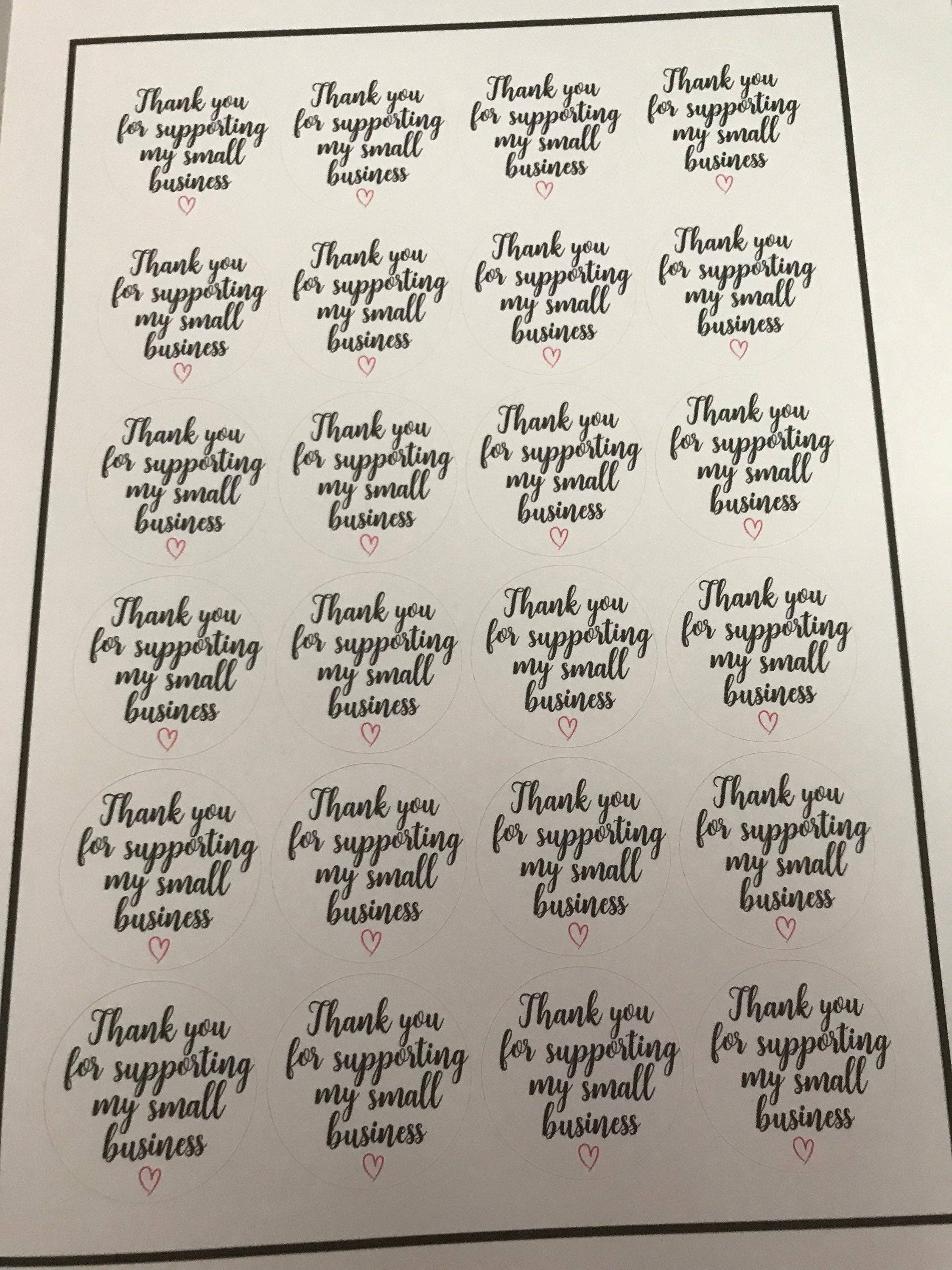 Megan Louise Creations - Vendita all'ingrosso Adesivo - Grazie per aver supportato i miei adesivi per piccole imprese3