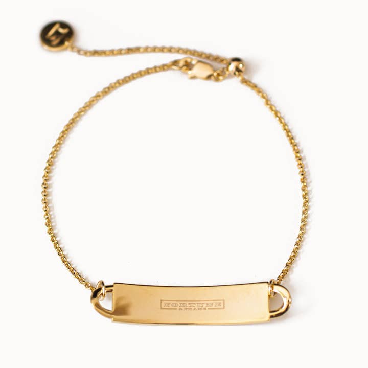 Fortune & Frame - Wholesale Bangle Bracelet - Mini Fortune Bracelet: Love Yourself Hard (G)1