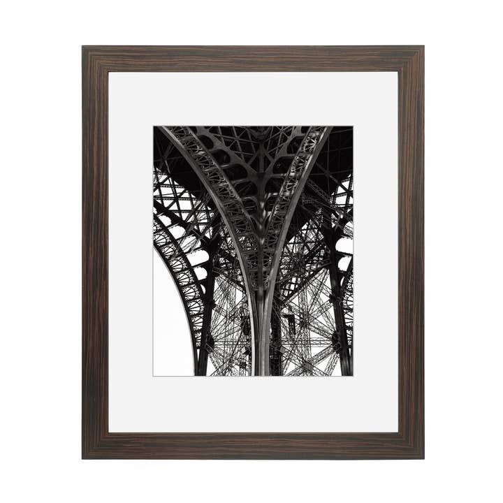 Concepts Exotic Stripe Frame – Rich Brown Matted Finish for wholesale by Concepts In Time