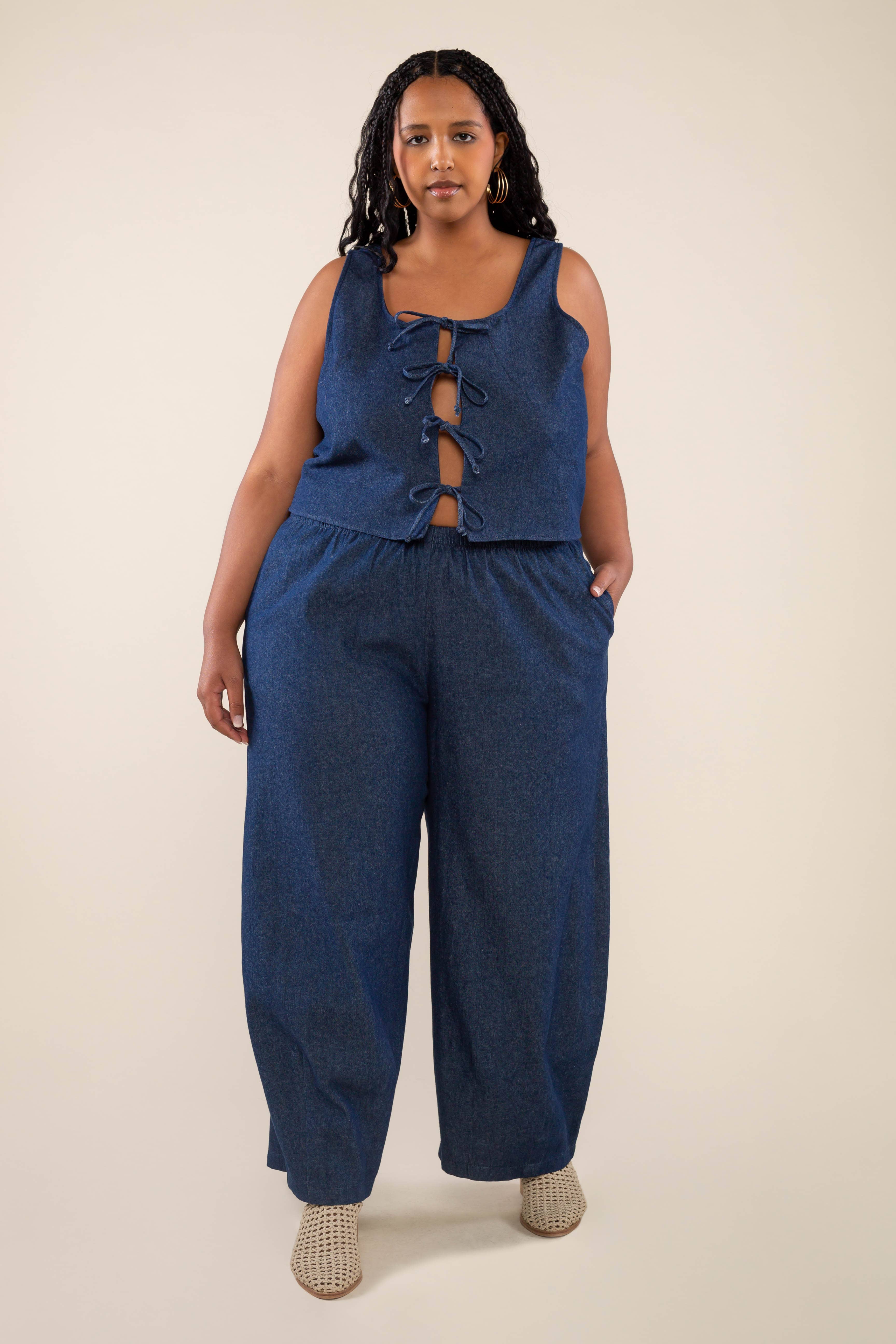 NLT - Wholesale Jeans - Women's - Denim Lantern Pant - Plus Size | High Rise Barrel Jeans6
