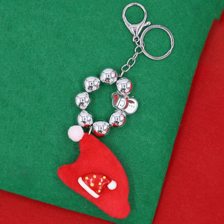 CHRISTMAS STOCKING CHARM BAG CHARM KEYCHAIN, MK 1006 for wholesale on Faire1