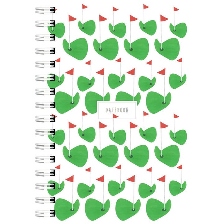 "Golf Tee Datebook" – Stylish & Sporty Planner for wholesale by Lilybart LLC