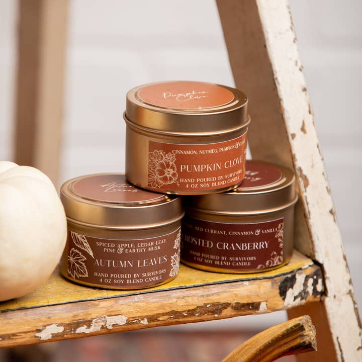 Freedom Studios - Wholesale Travel Candles - Pumpkin Clove 4 oz Candle4