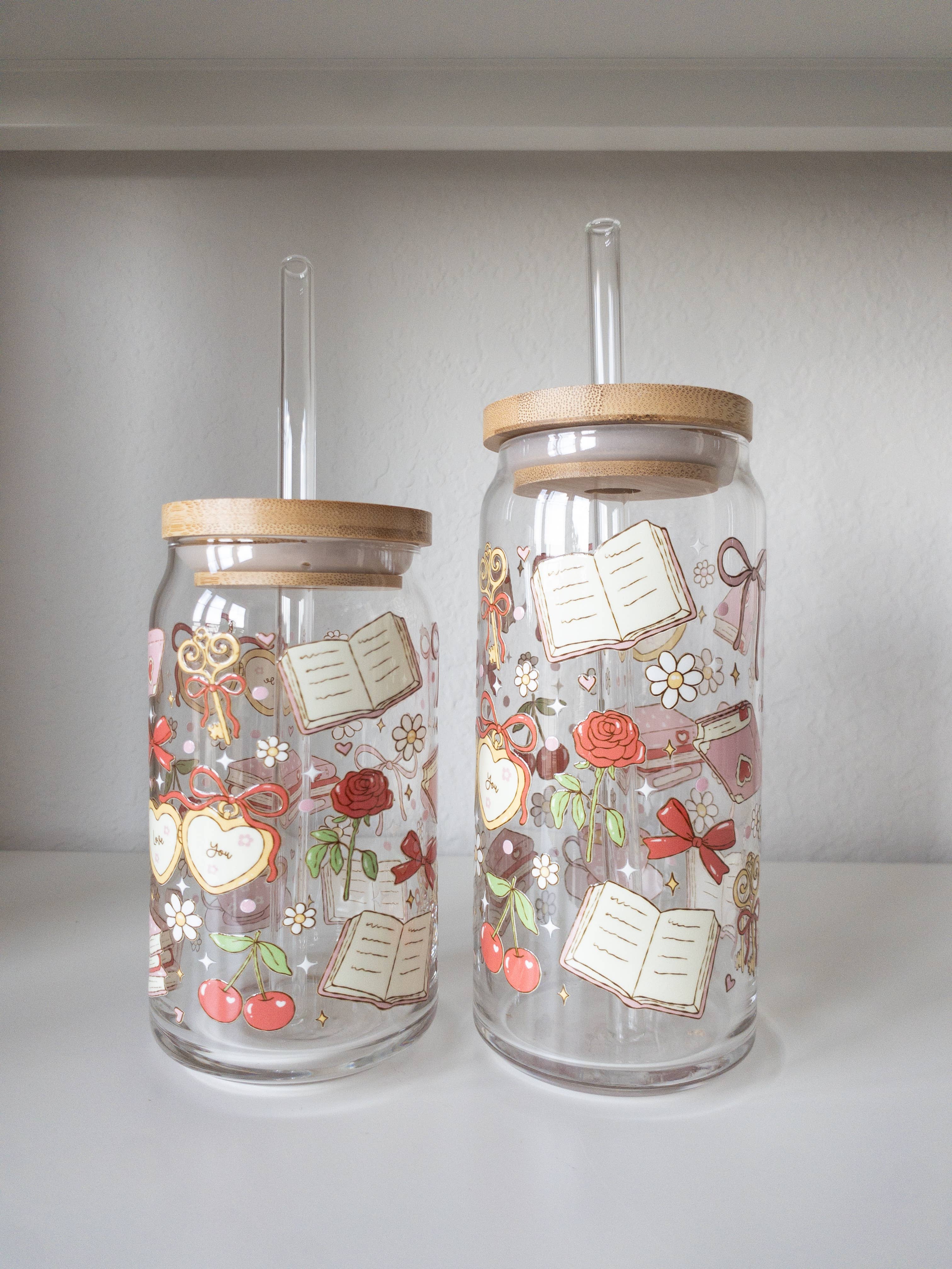 Be Bold Stay Bold – wholesale Drinking glass/cup – Pink Romance Glass Cup, Bookish Glass Cup3