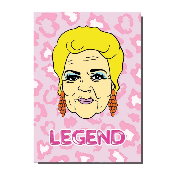 BYG070 Pat Butcher Legend Lot de 6 cartes de vœux pour la vente par Bite Your Granny