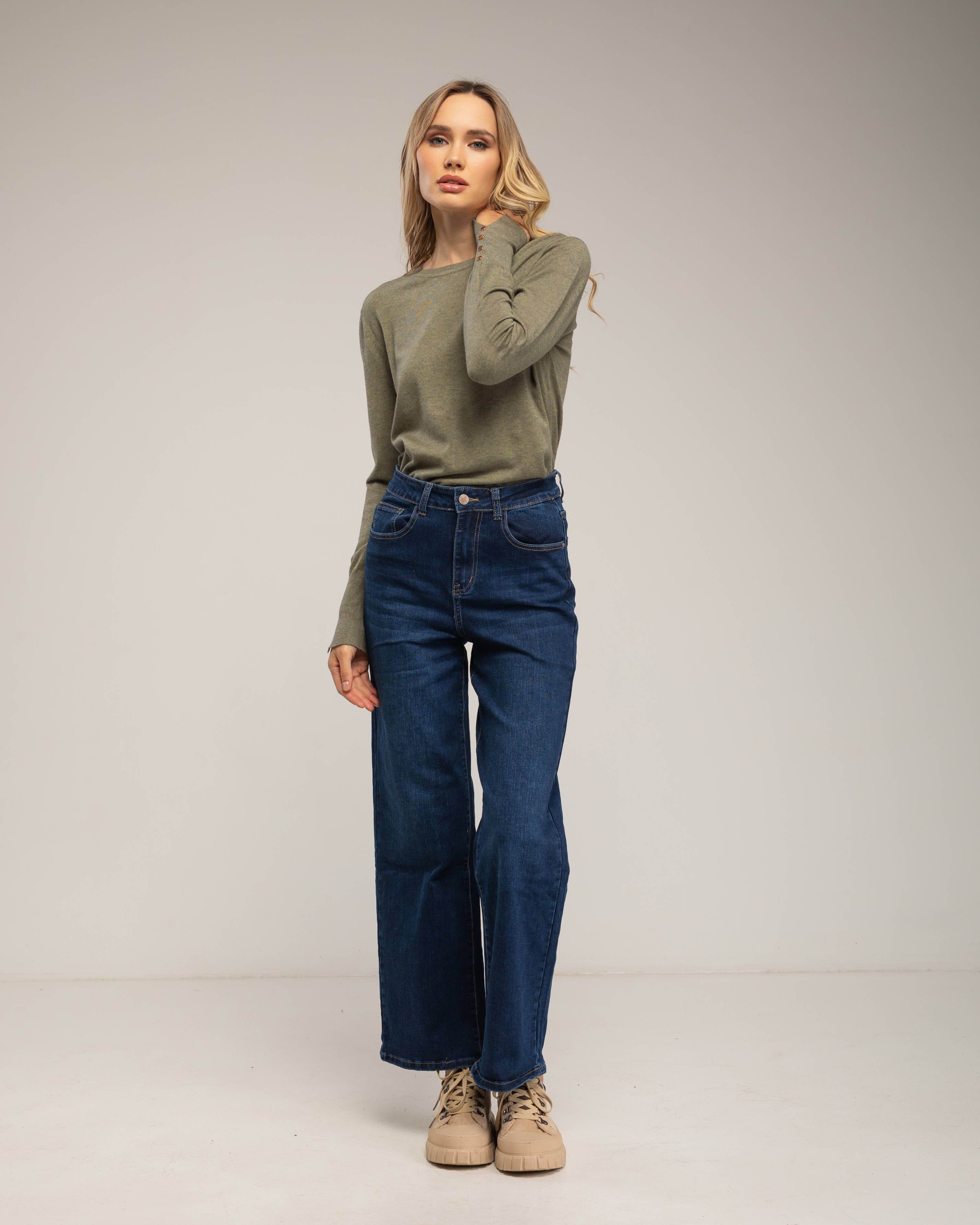 Tantra - Wholesale Knit Sweater - Women's - Fine knit sweater with wool, round neck11