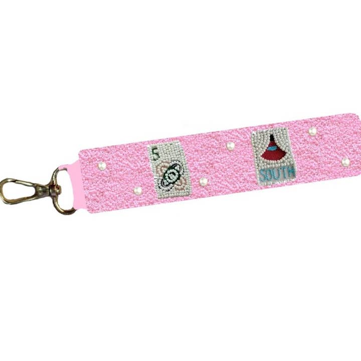 Adelia, LLC - Wholesale Coin Purse - Women's - Mahjong Beaded Keychain Wristlet2