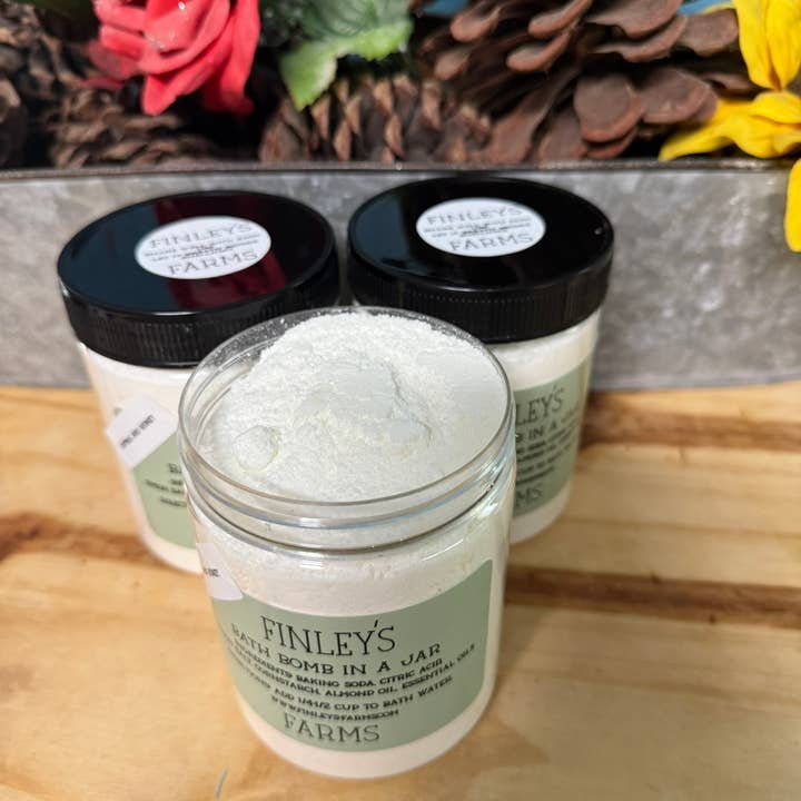 Finleys Farms - Wholesale Bath Bomb/Fizz - Finley’s Farms Bath Bomb in a Jar – Relaxing Mineral Soak2