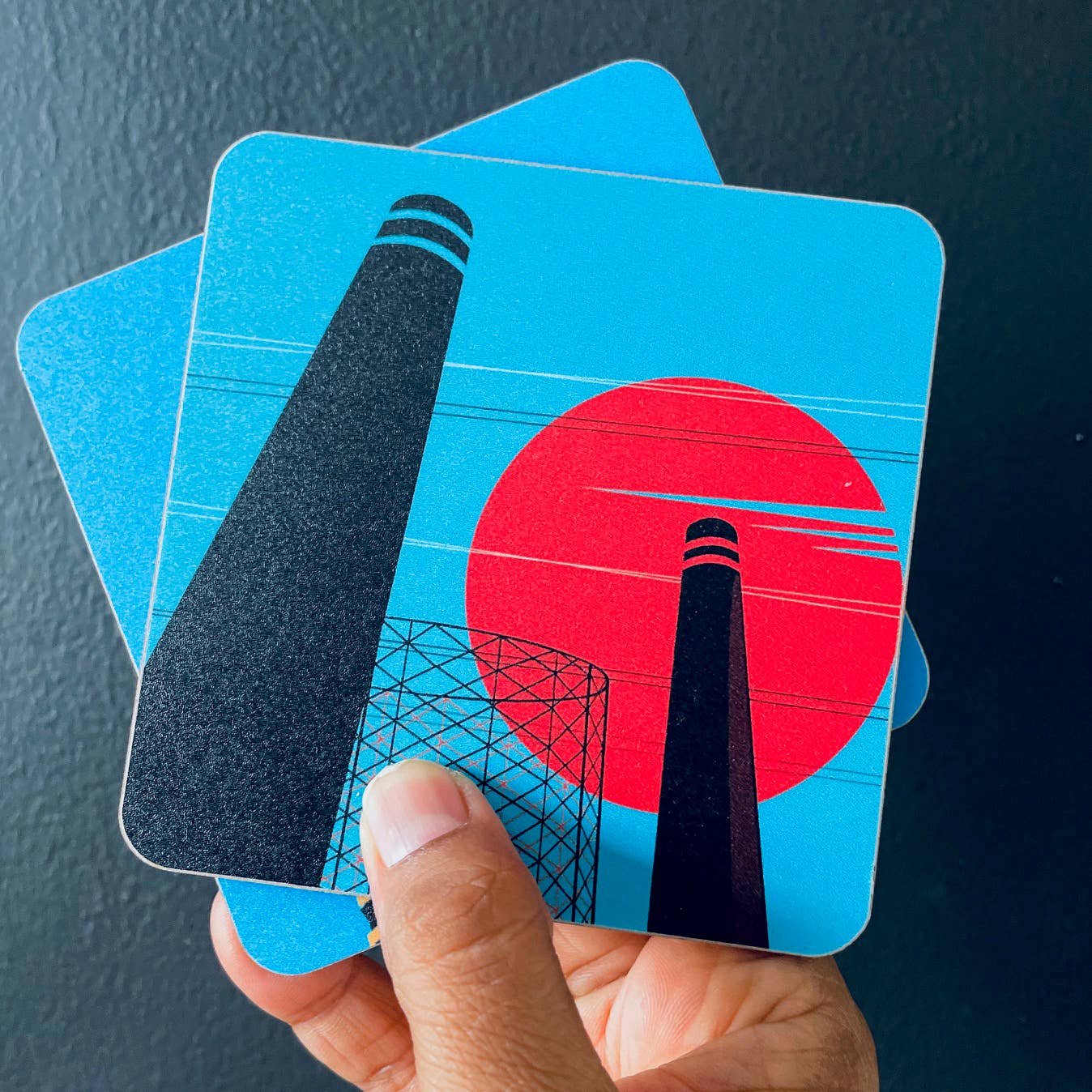 EYE FOR LONDON PRINTS – Großhandel Untersetzer – Untersetzer-Set im Industriestil London6