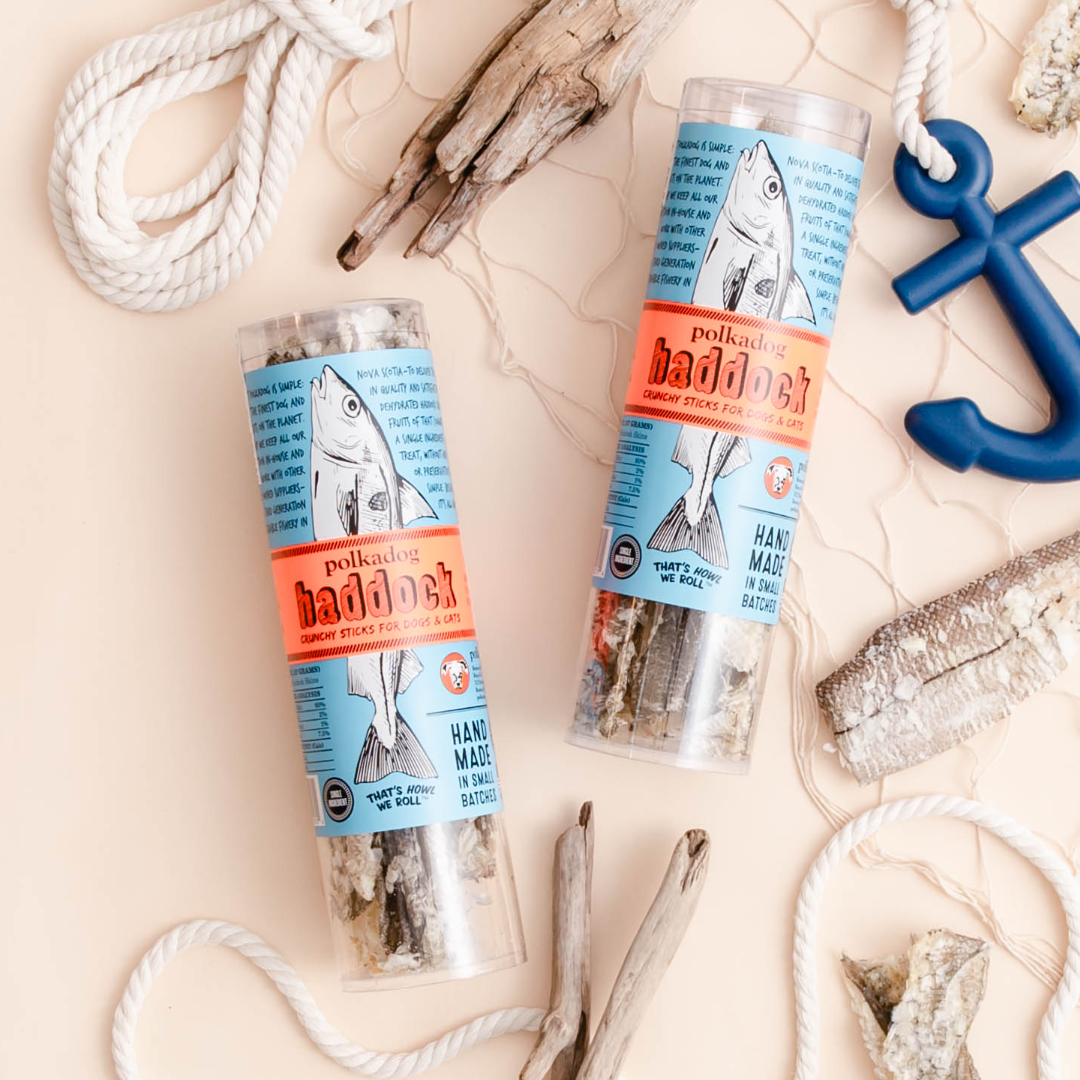 Polkadog - Wholesale Pet Treats - Dog - Haddock Skin Jerky - 2oz Tube - Dog Treats2