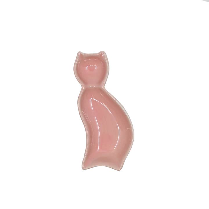 Urban Tokyo - Wholesale Sauce Server - 4"L Cat Shaped Porcelain Sauce Dish Pink (12/144)3