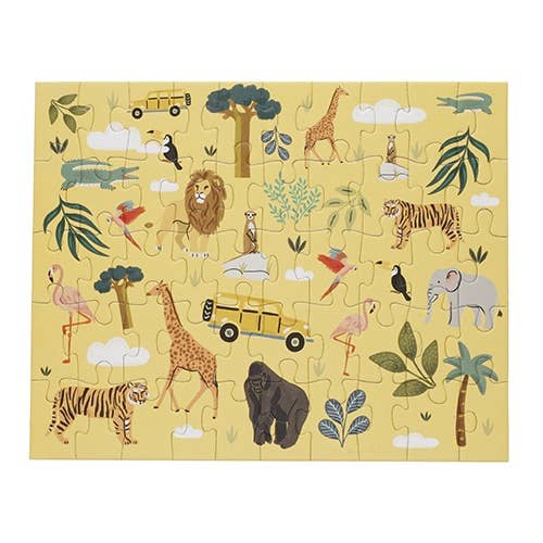 PUZZLE 50 PCS CAIXA METAL ANIMAIS - PUZZ50P66N01 por atacado de KIUB