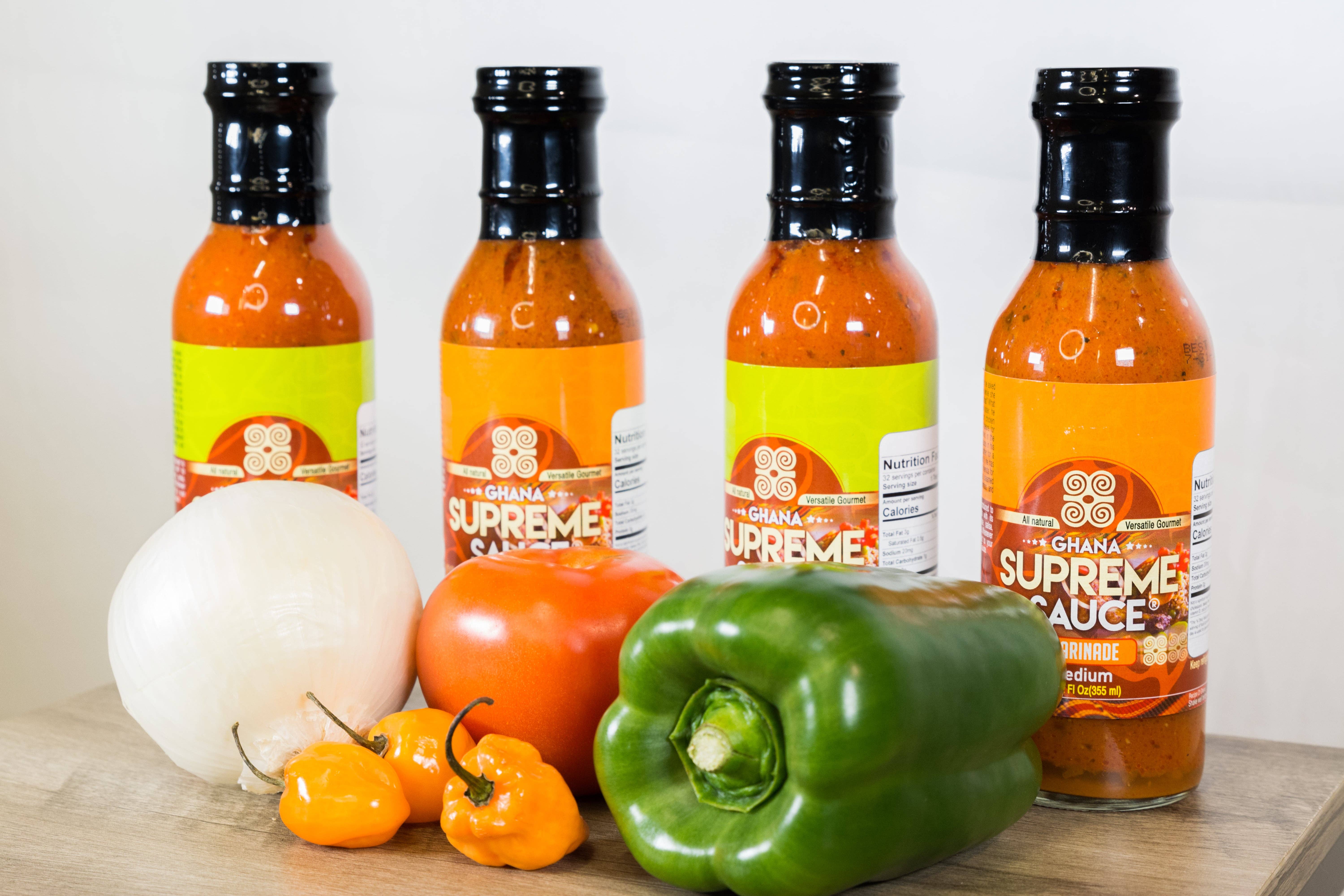 Ghana Supreme Sauce Marinade – wholesale Sås – Ghana Supreme Sauce- Marinad - Mild- Bas för Jollof R10
