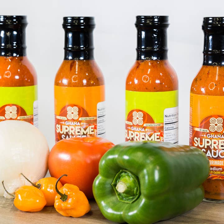 Ghana Supreme Sauce Marinade – wholesale Sås – Ghana Supreme Sauce- Marinad - Mild- Bas för Jollof R10