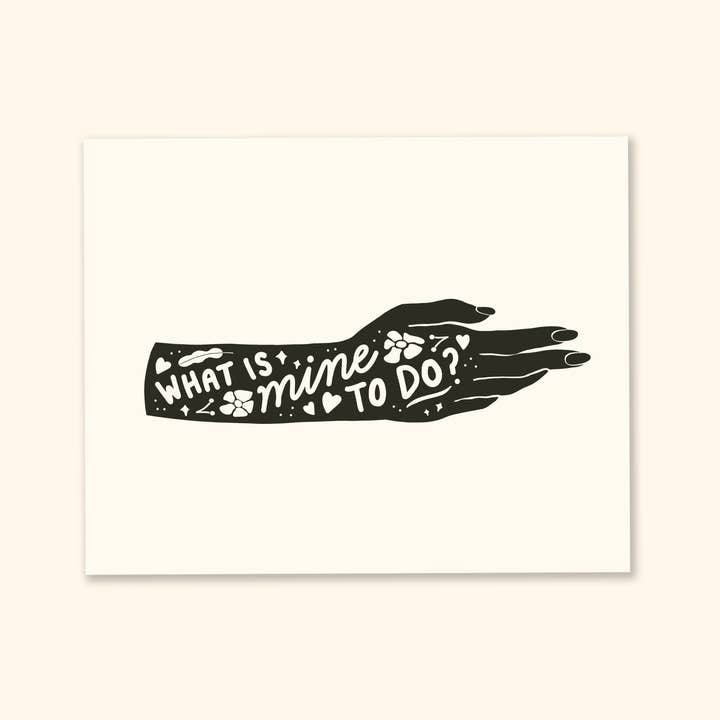 Mine to Do Print for wholesale by Oh Happy Dani