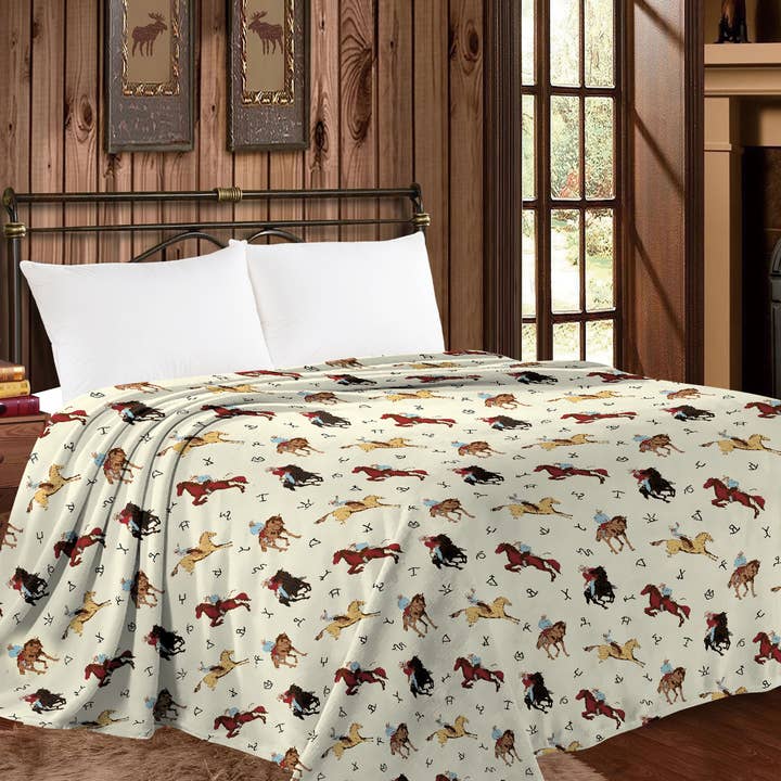 Western Linens - Wholesale Throw Blanket - Mia Throw Blanket Twin Size 12 designsÂ