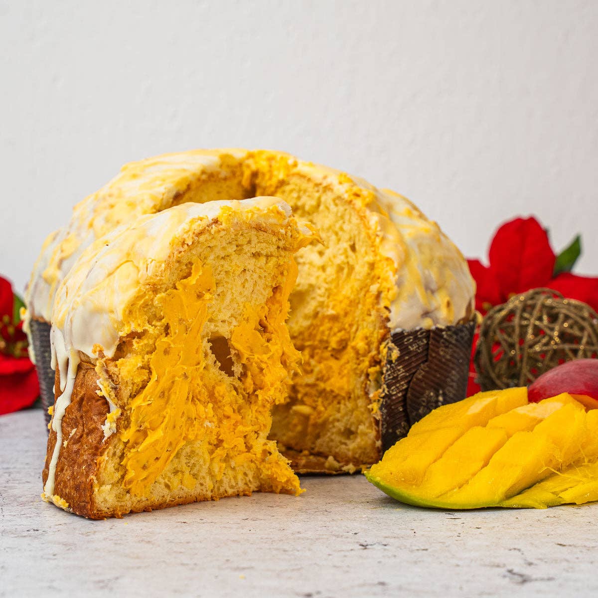 Sicilyaddict - Wholesale Cake - Artisanal panettone filled with tropical fruits 1.1kg2