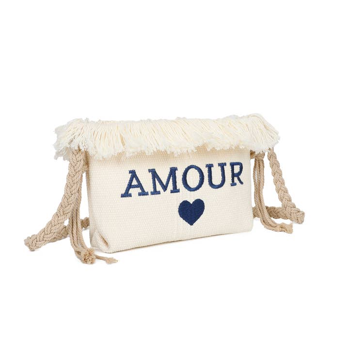 INES DELAURE - Wholesale Pouch - Women's - "Love" zippered pouch