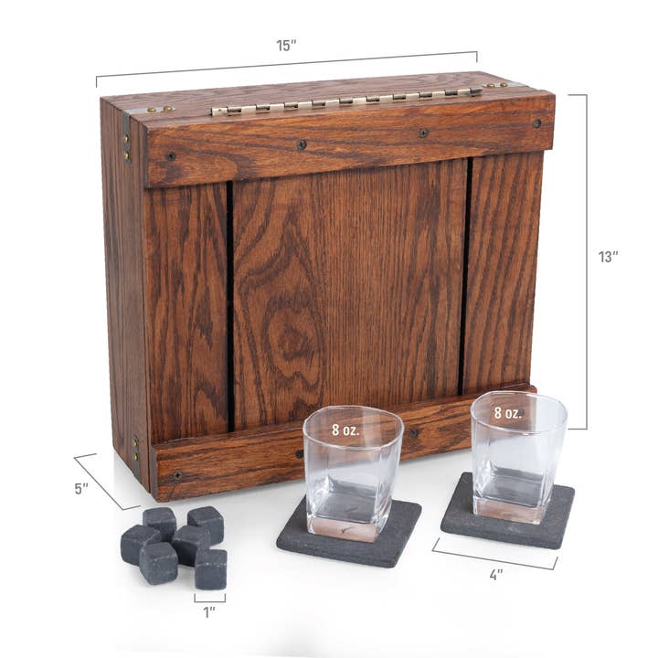 Whiskey Box Gift Set for wholesale by Picnic Time Family of Brands