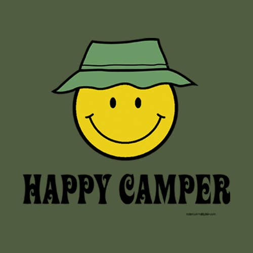 Military Green Happy Camper - T-Shirt for wholesale on Faire