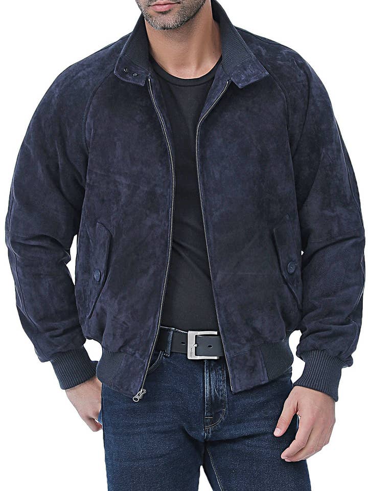 Landing Leathers, bomber da uomo in pelle scamosciata della Seconda Guerra Mondiale per la vendita all'ingrosso da parte di Landing Leathers