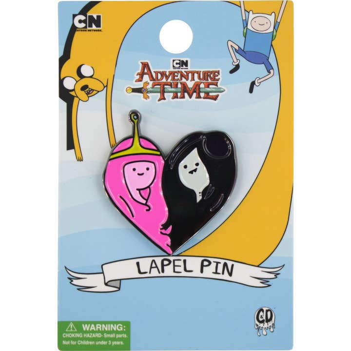 Square Deal Recordings & Supplies – Großhandel Anstecker/Button – Emaille-Anstecker — Adventure Time — Prinzessin Bubblegum und Marcy