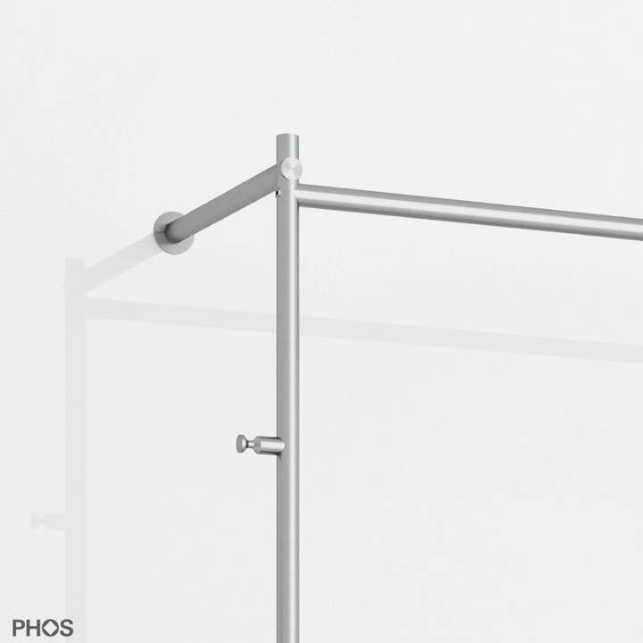 PHOS Design GmbH - Wholesale Coat Rack - Stainless steel hallway wardrobe with/without integrated shoe rack2
