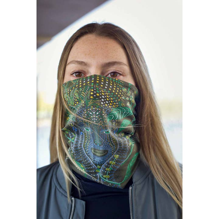 Aya Neck Gaiter - Olive for wholesale by symbolika