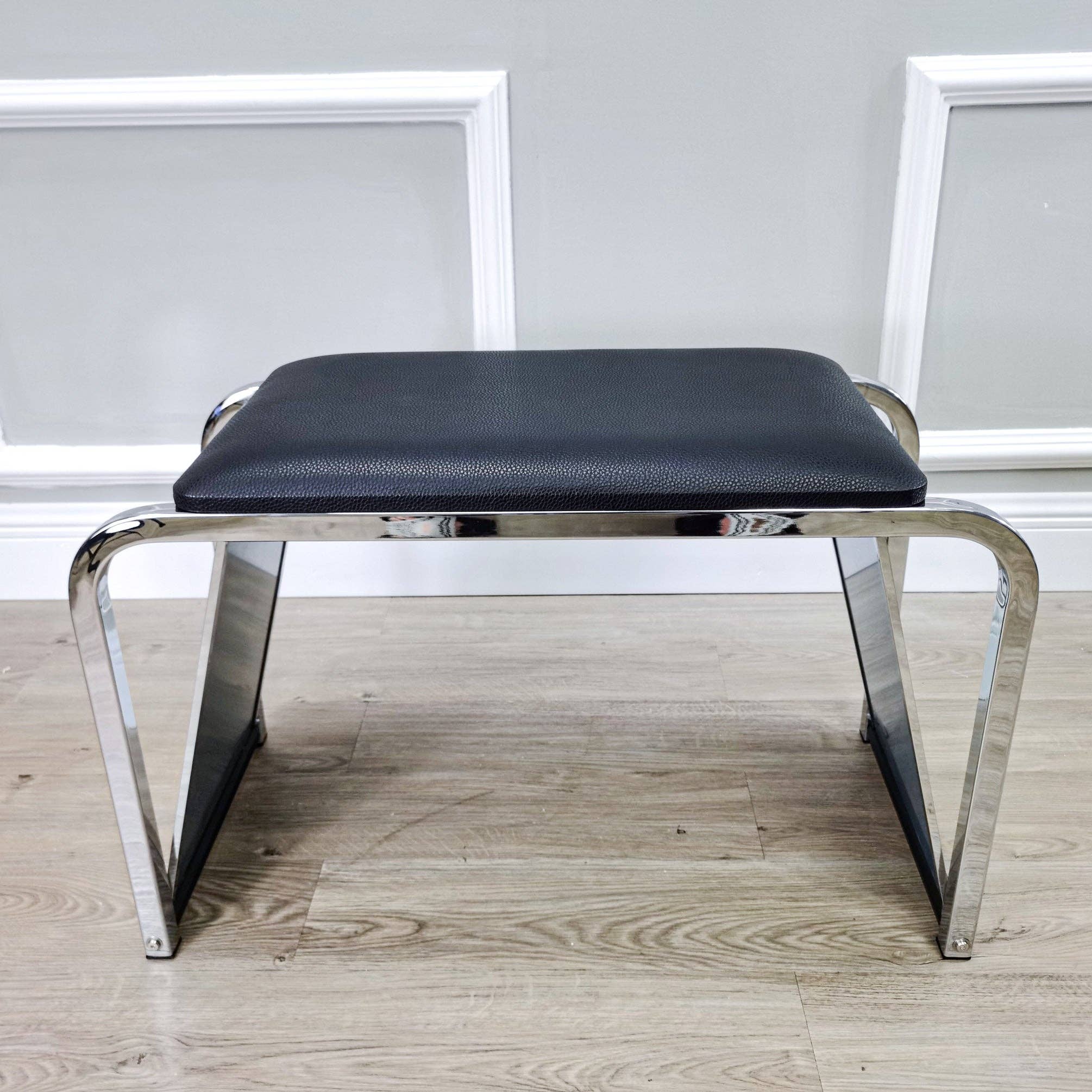 FIXTUREDISPLAYS – Banco por atacado – Banco de Prova de Calçado Almofadado com Espelhos 155896