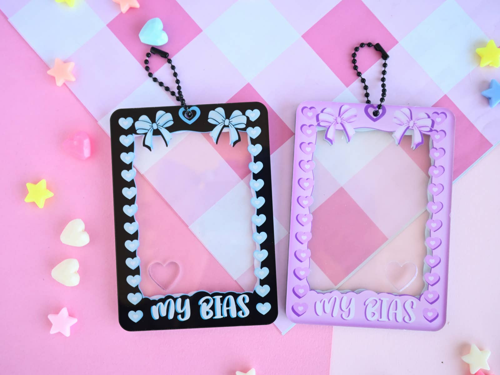 Kawineko – wholesale Nyckelringar - Dam – My bias kpop idol akrylkorthållare pc fotokort nyckelring 1