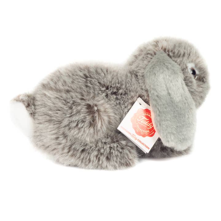 Teddy Hermann – wholesale Stuffed/plush toy – Kids & baby – Grey ram rabbit 18 cm - plush toy - soft toy2