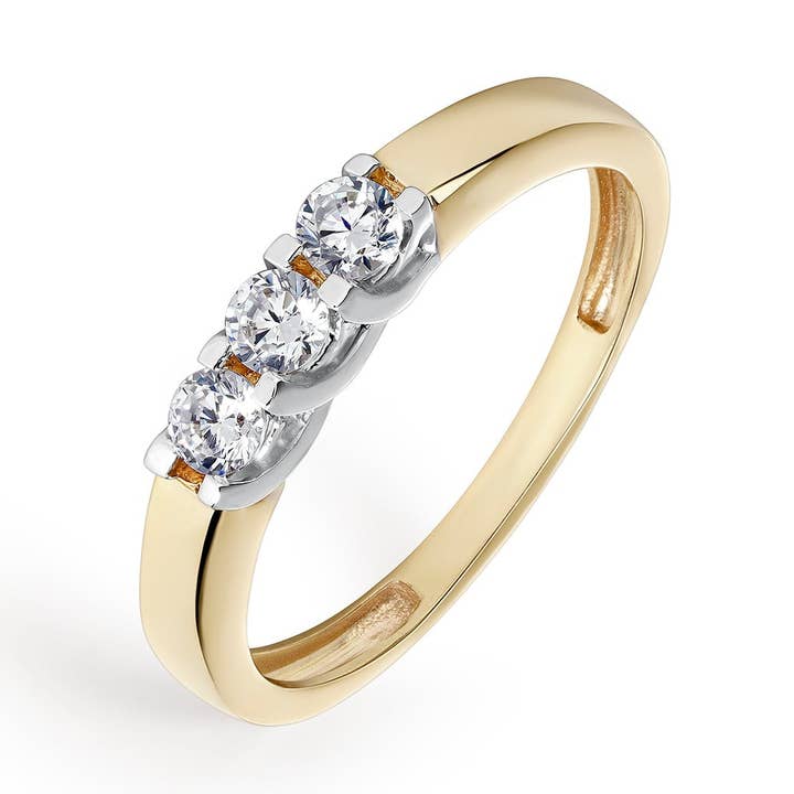 Tweekleurige Ring Diamanten 0.30 Cts HSI2 voor wholesale door Itemporality