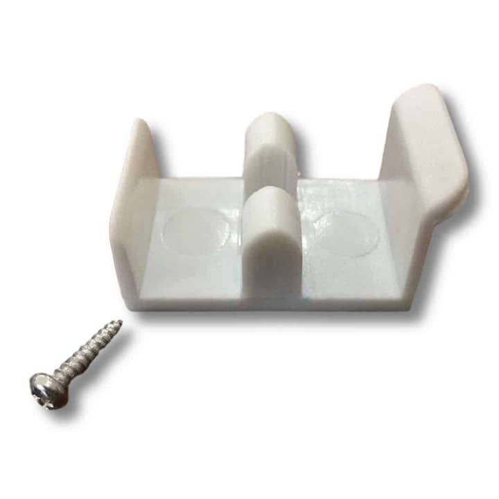 KP Kool Products - Venta al por mayor Ganchos de pared - Guía de jamba para puerta de ducha deslizante de 1-5/8" de ancho con tornillo (paquete de 2)