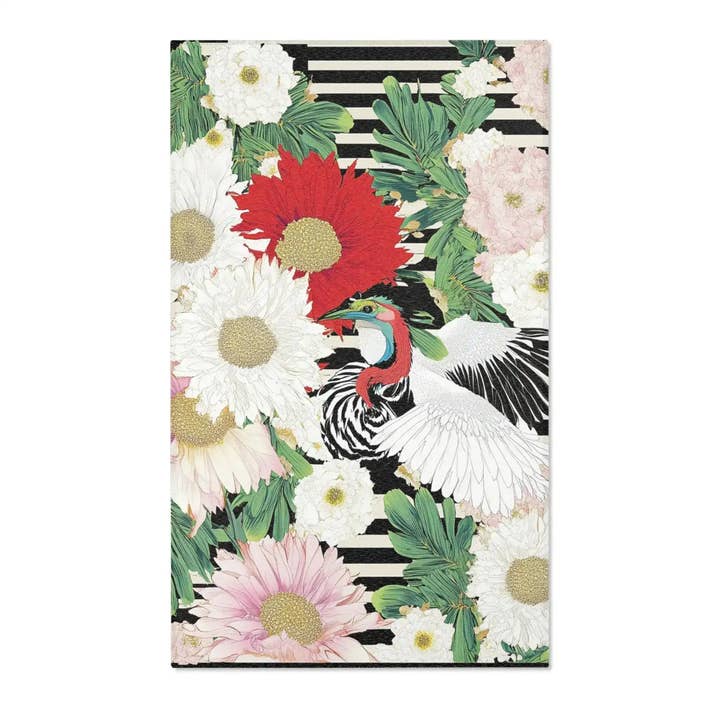 Alfombra Decorativa de Jardín con Grullas a Rayas para venta al por mayor de Maia Homes