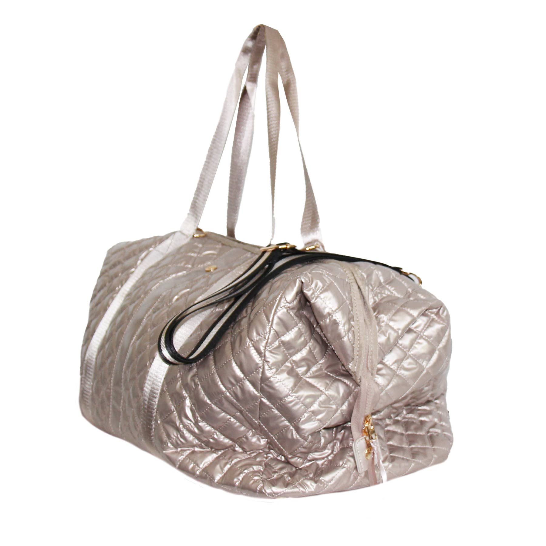 Lemonbella - Wholesale Weekender Bag - Women's - The Debra Diamond Weekender Duffle Bag Champagne2