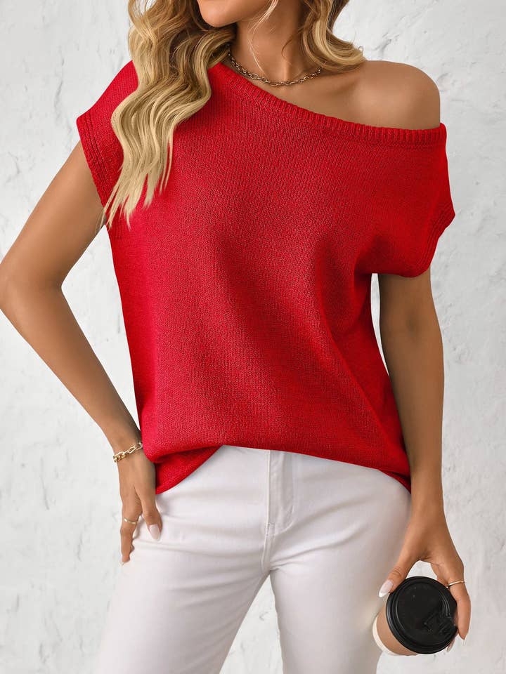 Women's Y2K-Inspired Knit Summer Sweater Pullover for wholesale by Lovesoft