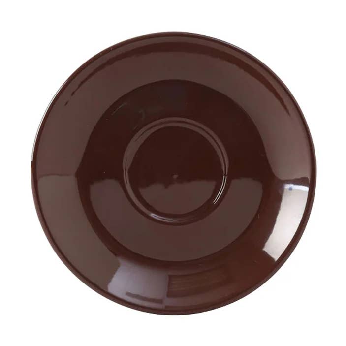 Effen kleur Coupe keramische espressoschotel, 4,625" voor wholesale door Tuxton Home