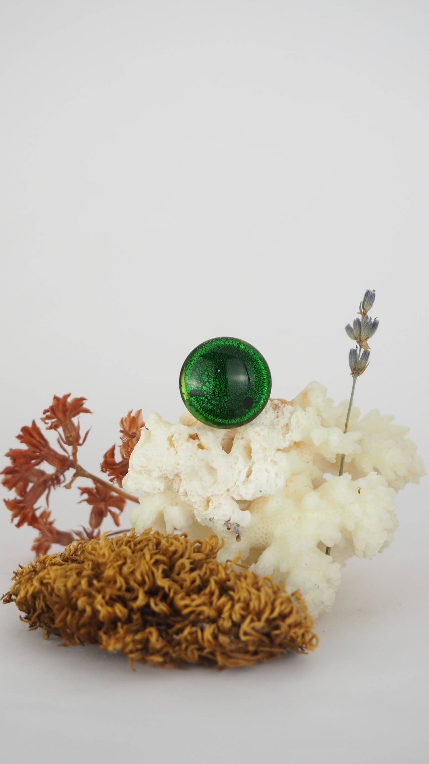 Drusilya Glass Art - Wholesale Cocktail/Statement Ring - Zaniah Ring Handmade Murano Glass Jewelry Lampworking3