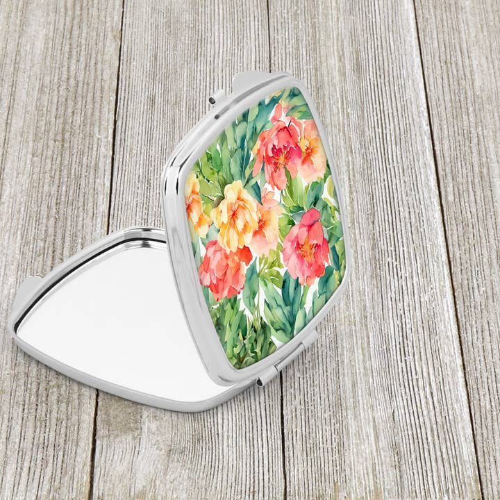 Indiana Peonies in Watercolor Compact Mirror DAC1649 for wholesale by Caroline's Treasures
