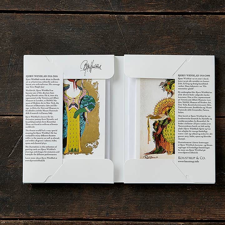 Koustrupco - Wholesale Stationery/Notecard Set - Wiinblad costumes 8 cards w/envelopes2