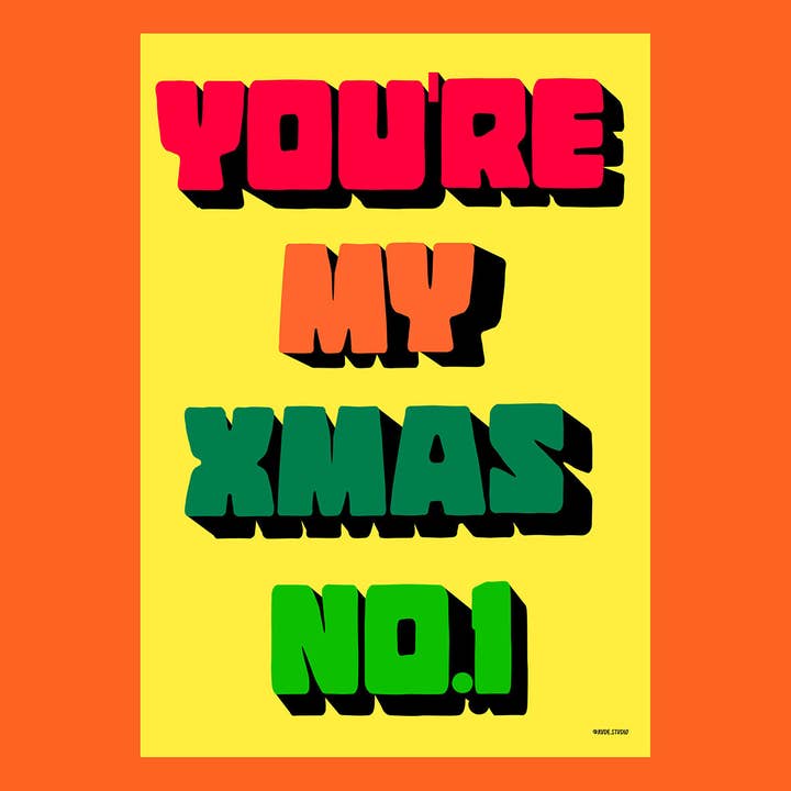 'Xmas nr. 1' Xmas-kort. for engroshandel hos RUDE
