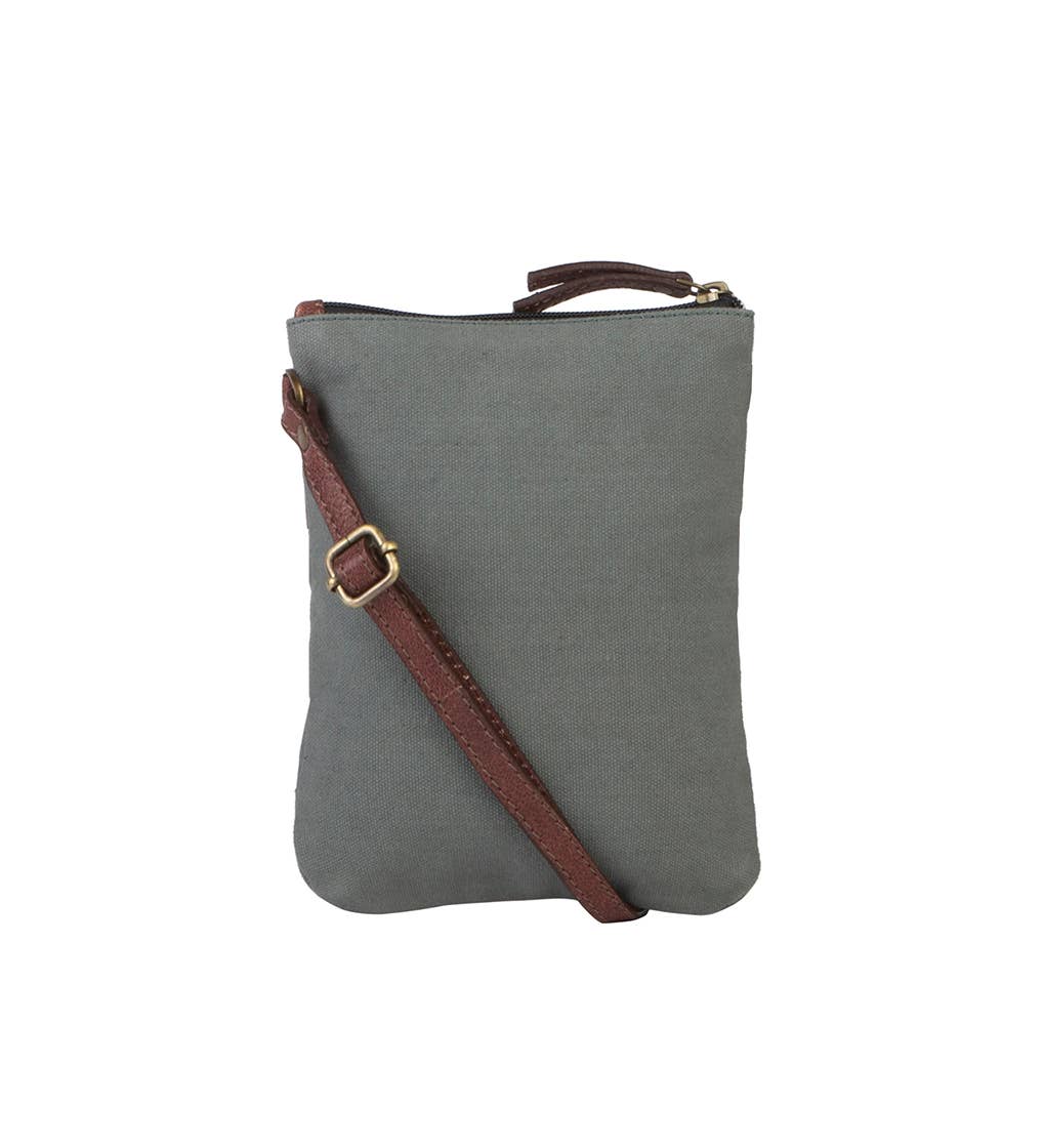 Mona B. - Wholesale Crossbodytas - Dames - Ava Up-Cycled Canvas schoudertas voor dames2