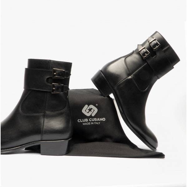 Club Cubano – wholesale Chelsea boots – Men's – Club Cubano ANFIBIO Mens Leather Cuban Heel Boots Black6